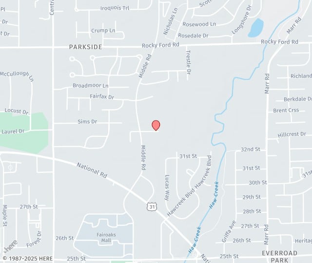 Location Map: 2450 Northpark Columbus, IN 47203